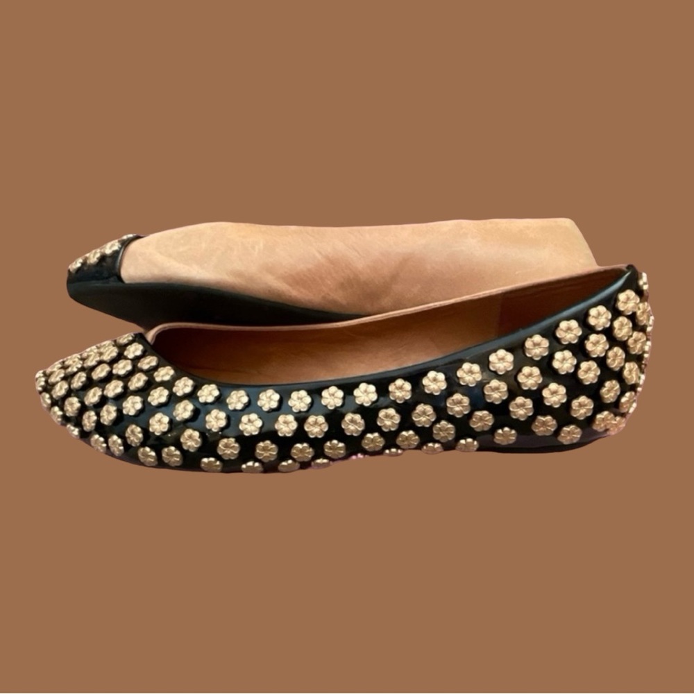 Jeffrey Campbell Metal Daisy Flats With Box - Picture 4 of 10